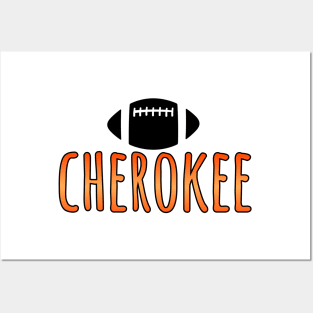 cherokee football Posters and Art